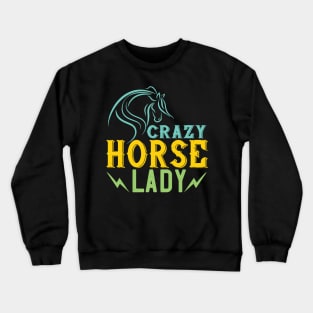 Crazy Horse Lady Crewneck Sweatshirt